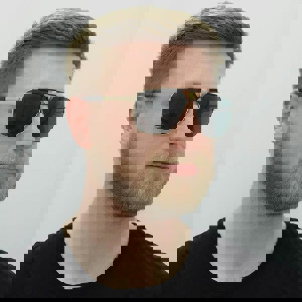 Versace Sunglasses VE2238 143687 Gold and Matte Black Dark Grey