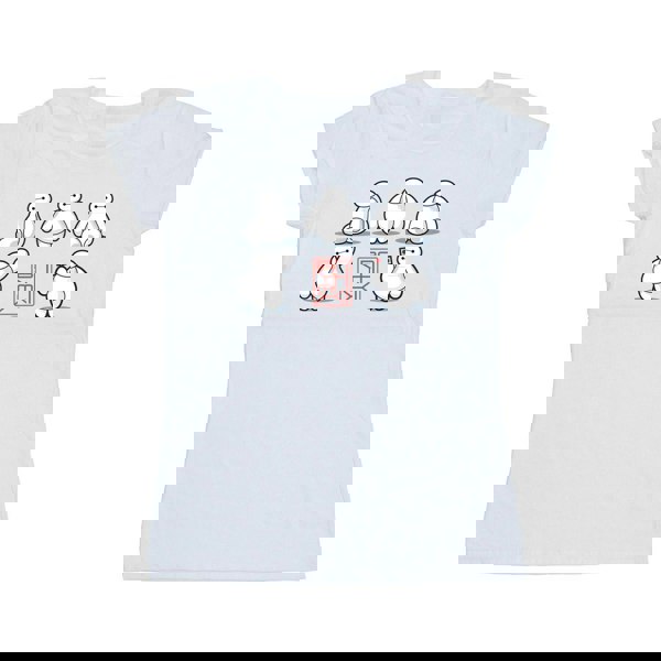 Disney Womens/Ladies Big Hero 6 Baymax Many Poses Cotton T-Shirt - White