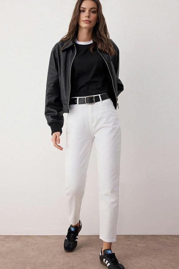 WOVCOR High Waist Mom Jeans