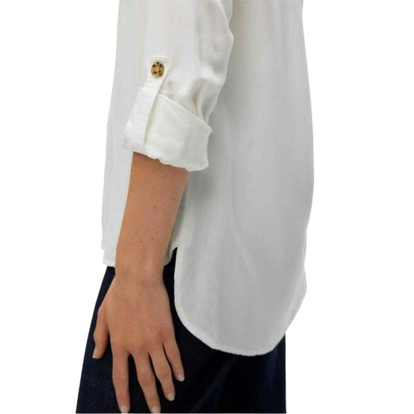 Vero Moda Womens/Ladies Regular Roll Sleeve Shirt - Snow White - 