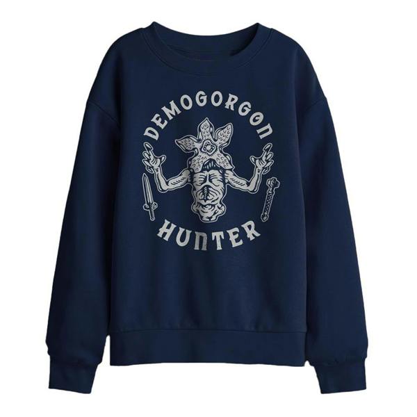 Stranger Things Childrens/Kids Demogorgon Hunter Sweatshirt - Navy - 