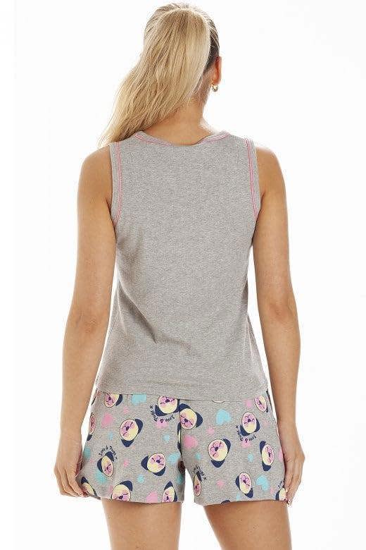 Womens Pug & Cat Short Pyjama Sets