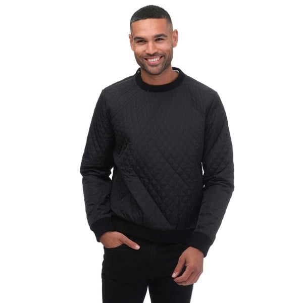 Armani Mens Crew Neck Sweatshirt - Black