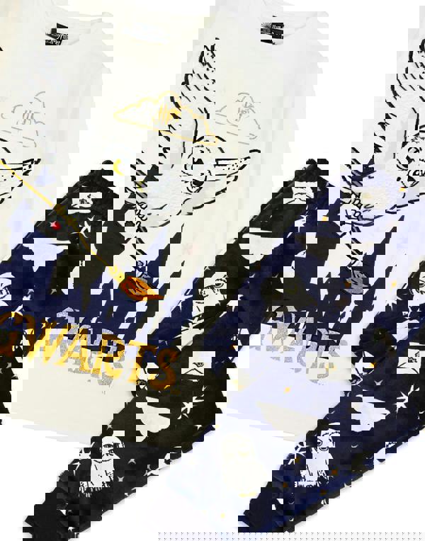 Harry Potter Girls White Hedwig Long Sleeve Long Leg Pyjama Set [dis]