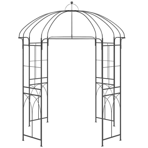 Gr8 Garden Metal Garden Rose Arch Trellis Bird Cage Arbour Pergola Gazebo