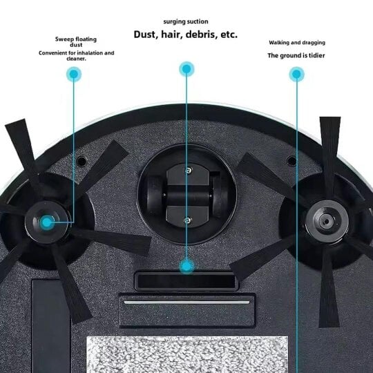 Havendro 3-in-1 Robot Vacuum Mop Combo Silent w/Obstacle Avoidance for Home Tile Floors