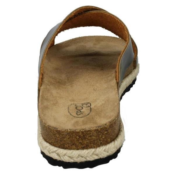 Spot On Ladies Spot On Cross Over Strap Mules