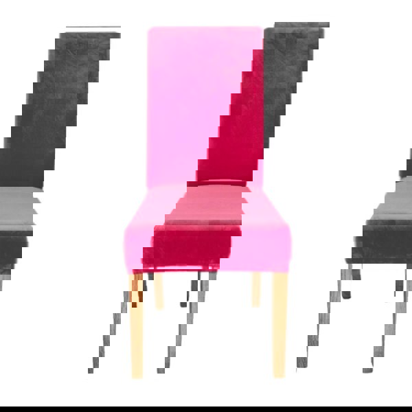 Anyseat Rose Red Velvet Chair Cover for Banquet or Dining