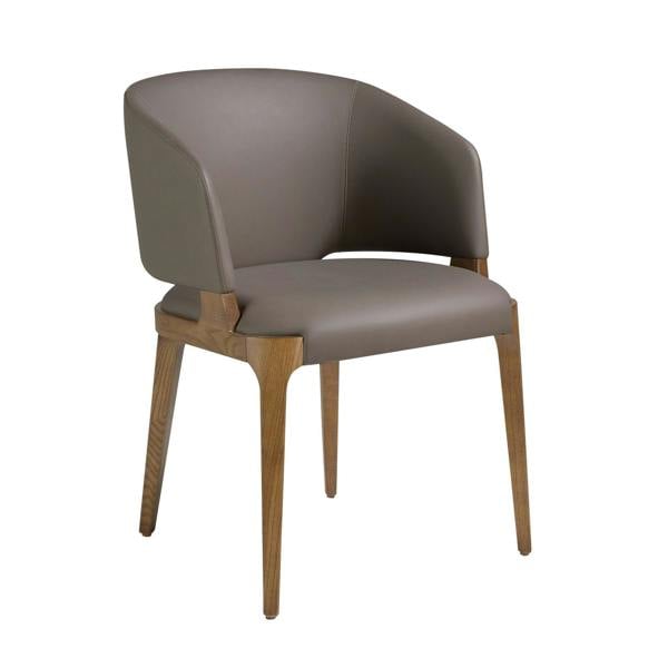 Angel Cerdá Dark Mink Leatherette Chair 4108