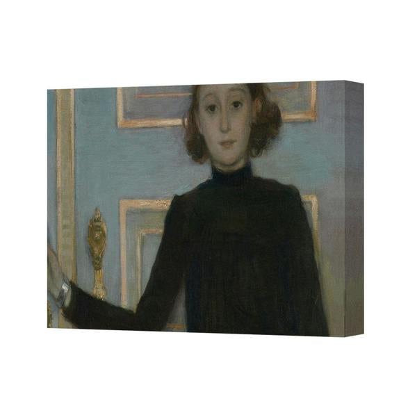 Benjamin Tate Design Contemporary Canvas Art Print Portrait In Deep Wooden Frame UK Made
