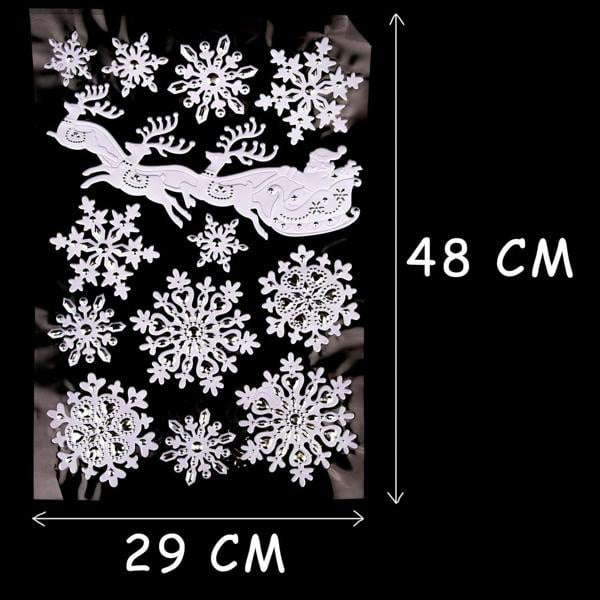 4 Pack 3D Christmas Window Stickers Snowy White and Silver Festive Scene Decorations image 5