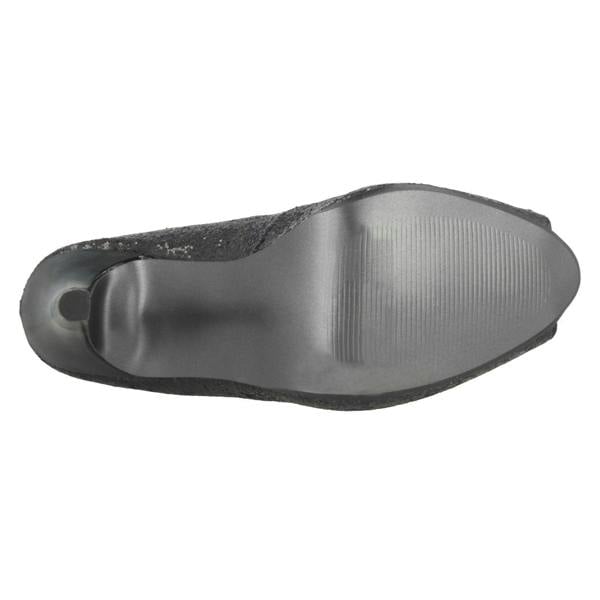 Spot On Ladies Spot On Glittery Slip On Party Heels