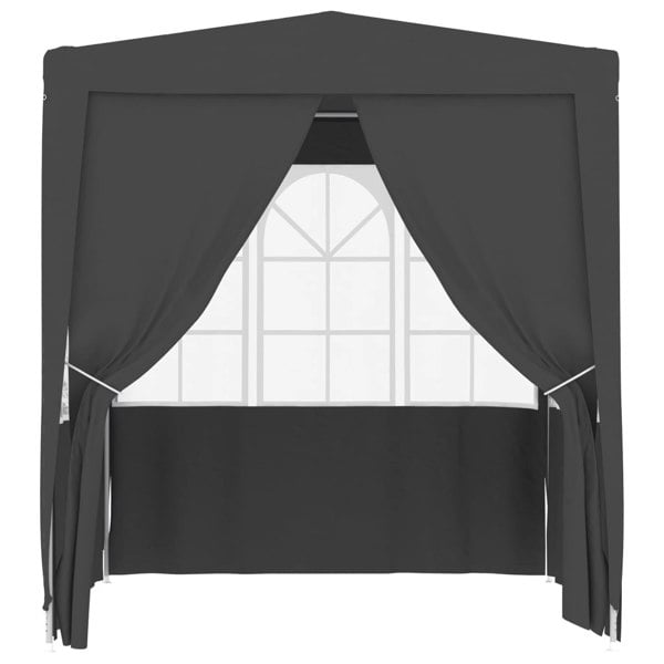 Berkfield Professional Party Tent with Side Walls 2x2 m Anthracite 90 g/m