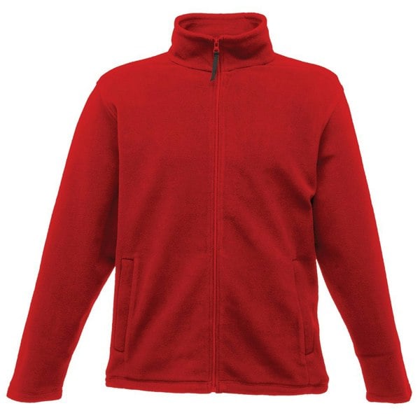 Regatta Mens Plain Micro Fleece Full Zip Jacket (Layer Lite) - Classic Red