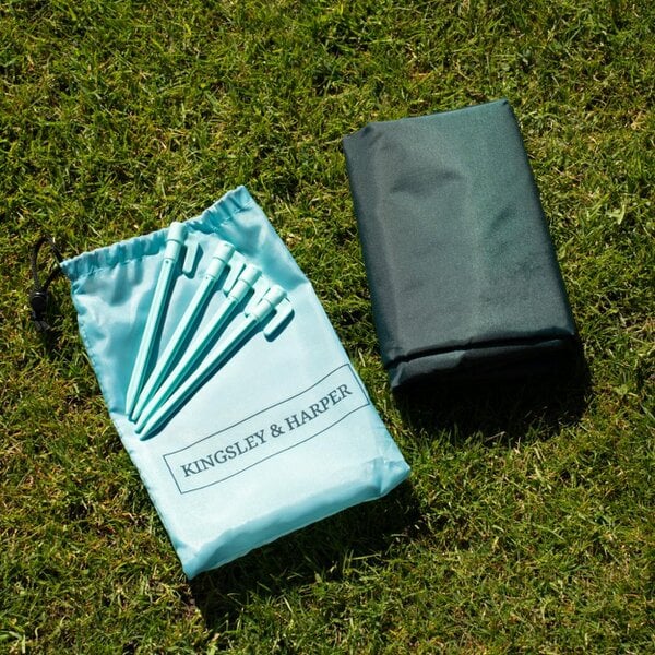 The Socialite Summer Gift Set - Kingsley & Harper Outdoor Essentials with Oversized Beach Mat, Wireless Speaker, Tumblers, Cool Bag & Gift Box