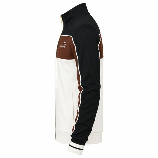 Sergio Tacchini Spiga Track Top Jacket Black/Potting Soil/Gardenia