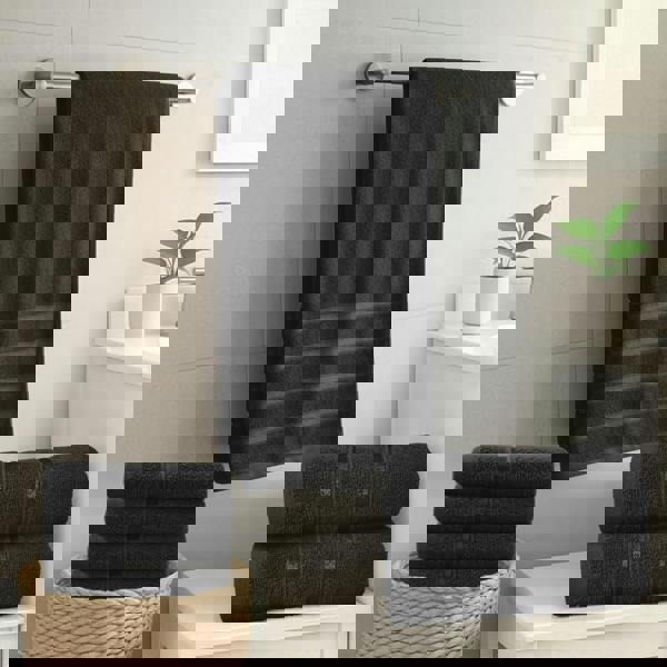 Smart Living Boston 8 PCS Towel Bale Set - Black