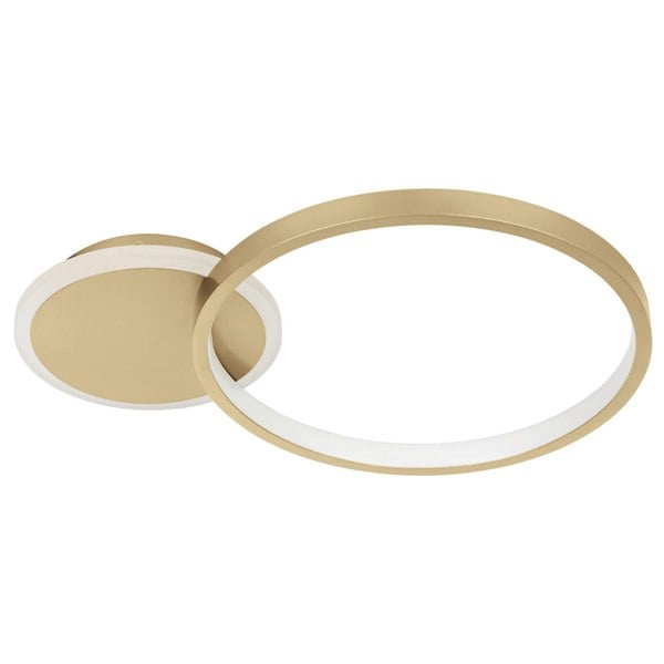 EGLO Gafares LED Gold And White Flush Ceiling Light