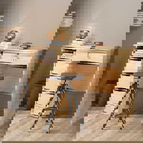 Furniture To Go Function Plus Desk (3+1) Handle Free Drawer in Jackson Hickory Oak