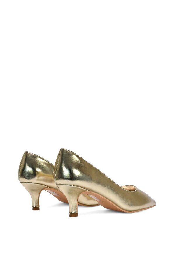 XY LONDON Pointed Toe Low Stiletto Kitten High Heel Court Shoes