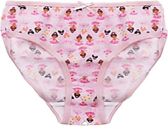 KAV Adorable Girls Printed Briefs - Comfortable Cotton Briefs Panties Knickers Underwear for Everyday Wear - Fun and Colorful Designs