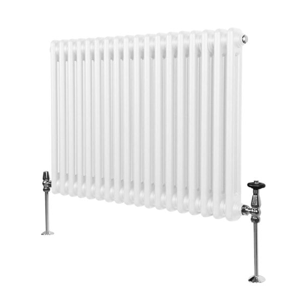 Monstershop Traditional 2 Column Radiator - 600 x 832mm - White