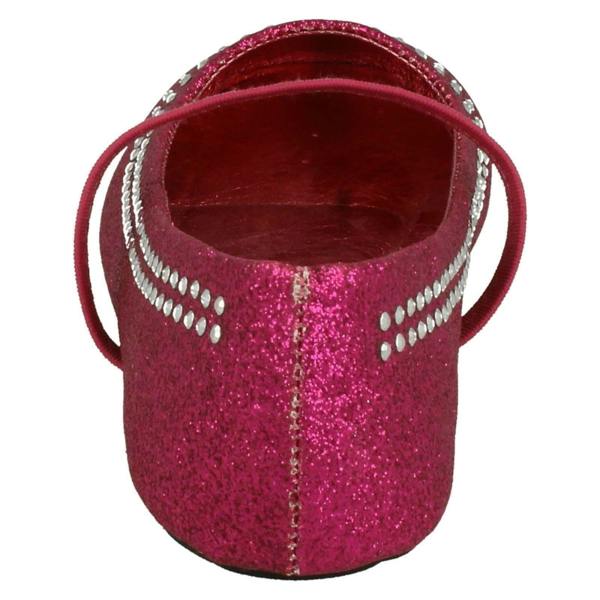 Spot On Girls Spot On Glitter Elasticated Strap Flats