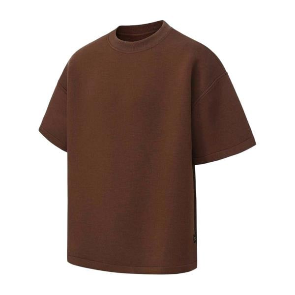 Firetrap Mens Plain Scuba Comfort T-Shirt - Brown - 