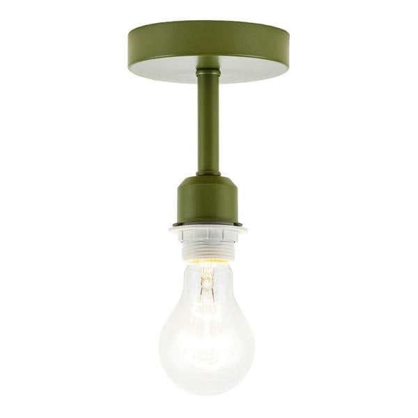 Traditional Olive Green Ceiling Light Fitting to Hold Lamp Shades Image 3