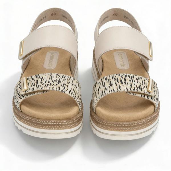 Remonte D0Q59 Slingback Sandals in Light Brown