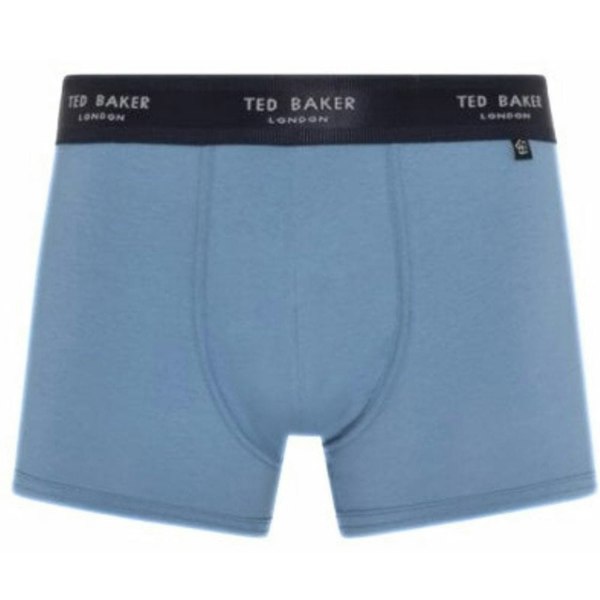 Ted Baker 3-Pack Coloured Boxer Trunks, Navy/Blue/Grey
