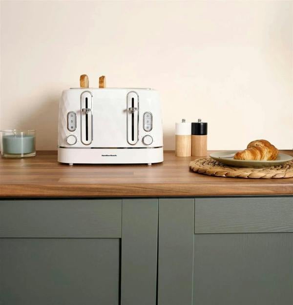 Hamilton Beach Diamond Kettle & Toaster Set White - Hamilton Beach UK