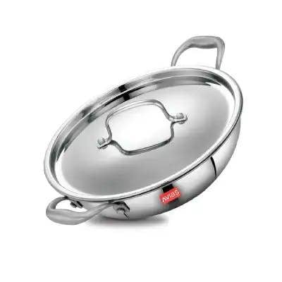 AVIAS TRIPLY KADAI WITH SS LID - 22CM (2L)