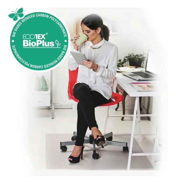Ecotex® BioPlus Polycarbonate Chair Mat for Hard Floors