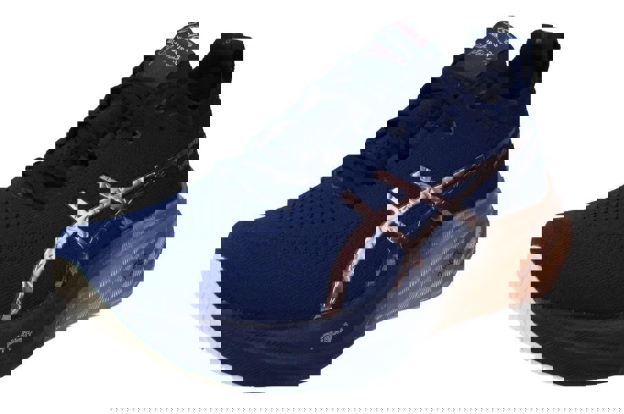 Asics Gel-Nimbus 26 Platinum Womens Running Trainers 1012B740 Sneakers Shoes  400 - Blue Expanse Rose Gold 400 - Photo 0