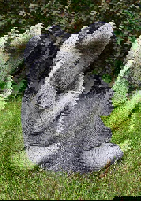 Stunning Trunk-Up Large Elephant Garden Ornament