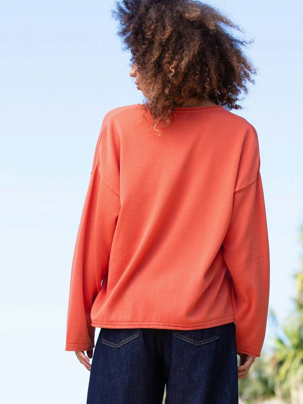 Kite Organic Loscombe Knit Jumper Burnt Orange
