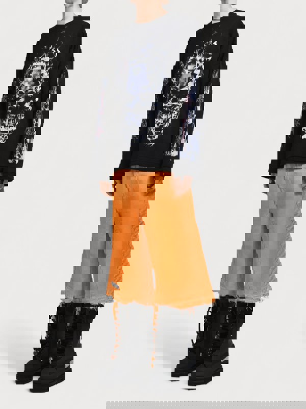 PDF Channel Skull Long Sleeve T Shirt Black - Supplied FashionPDF Channel