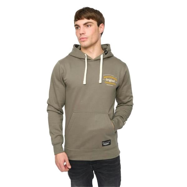 Crosshatch Mens Motocross Hoodie - Olive - 