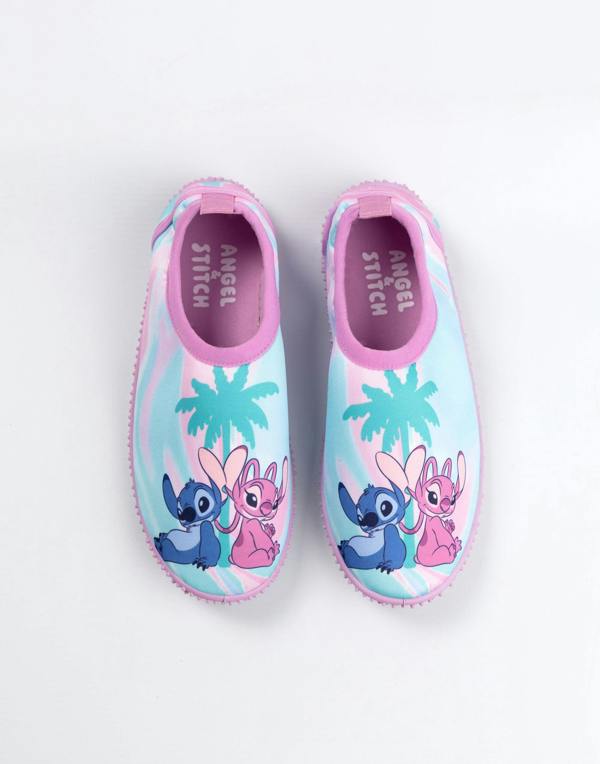 Lilo & Stitch Girls Pink Angel Aqua Shoes
