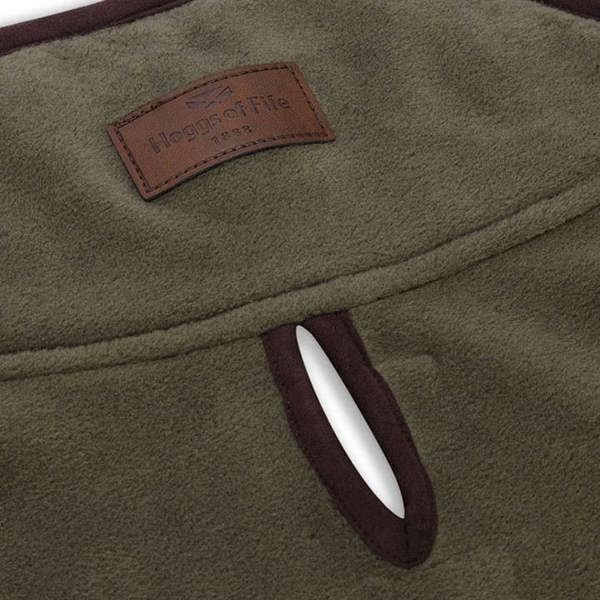 Hoggs of Fife Stenton Fleece Dog Coat with faux suede detailing