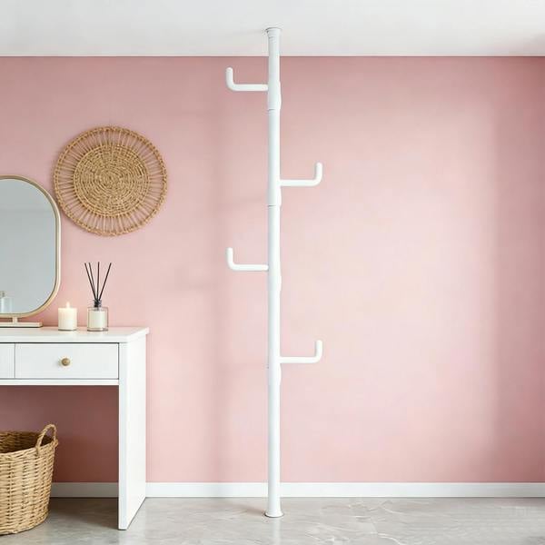 Havendro Telescopic Ceiling Corner Clothes Drying Rack Adjustable Laundry Pole