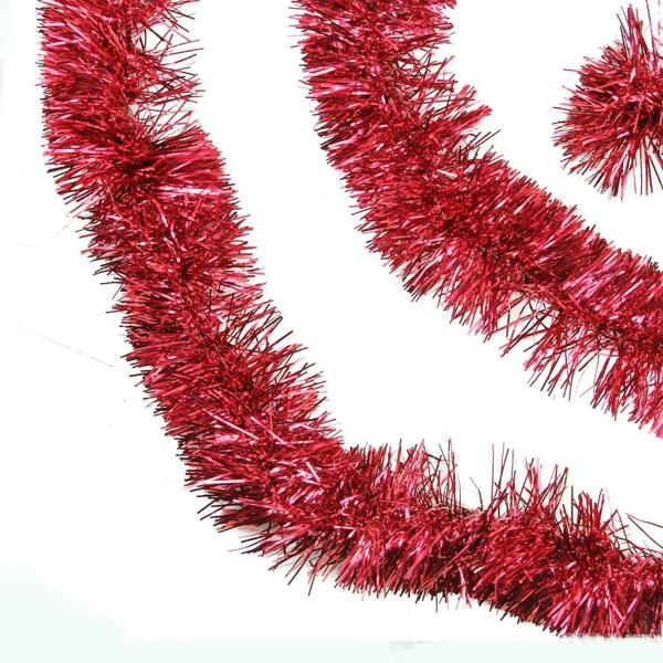 Red Christmas Tinsel Garland Range 1.8m for Trees, Home Displays and Festive Decor image 6