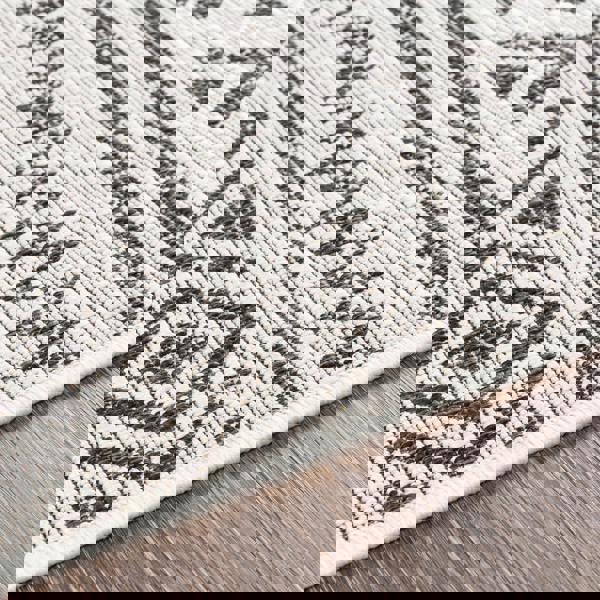 Livabliss Eagean-Geometric Black Grey White Charcoal In- & Outdoor Rug