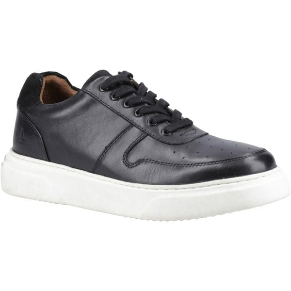 Hush Puppies Wyatt Leather Men's Black Trainers