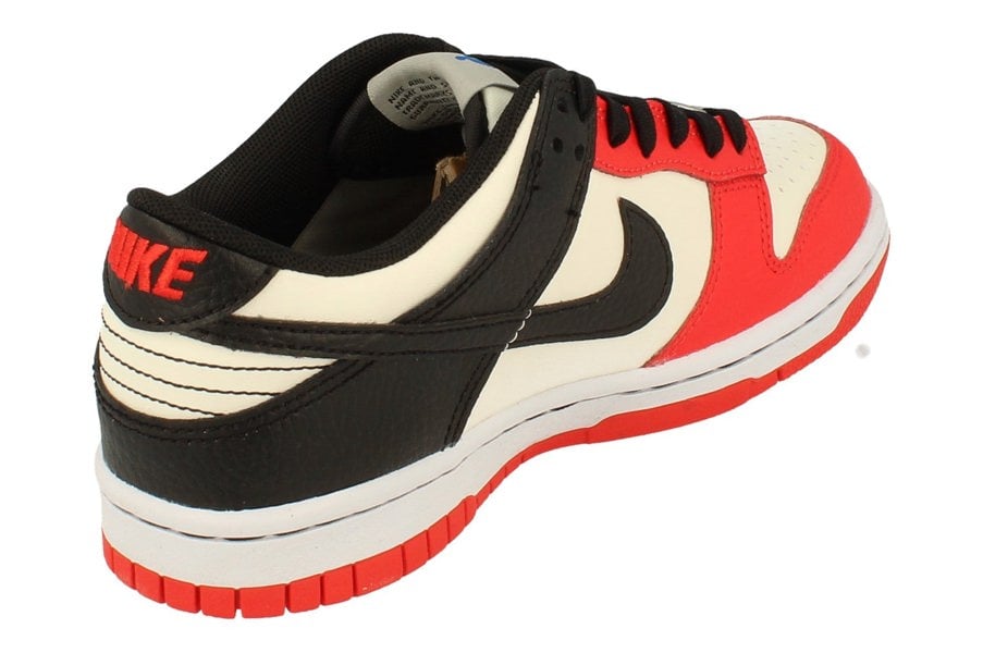 Nike Dunk Low GS Trainers Do6288  100 - Sail Black Chile Red 100 - Photo 2