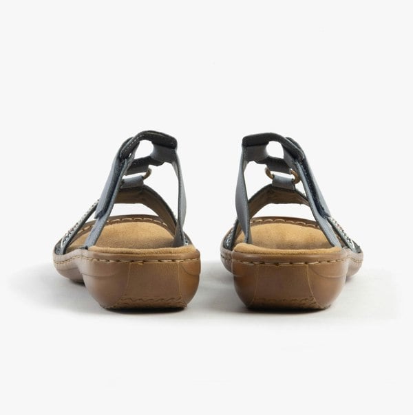 Rieker 608K2-12 Womens Sandals - Blue