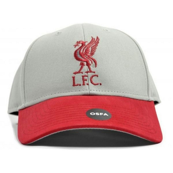 Liverpool FC Unisex Adult Two Tone Baseball Cap - Grey/Red