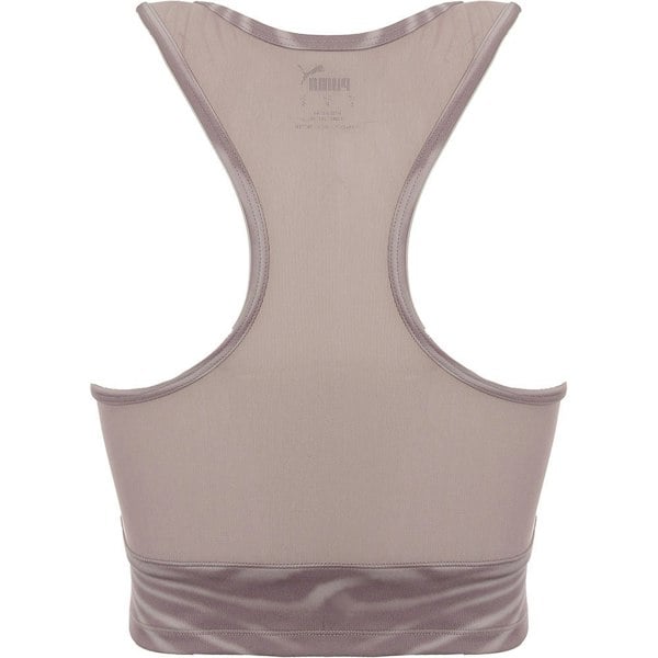 Puma Women's Mauve Texture Studio Yoga Crop Top