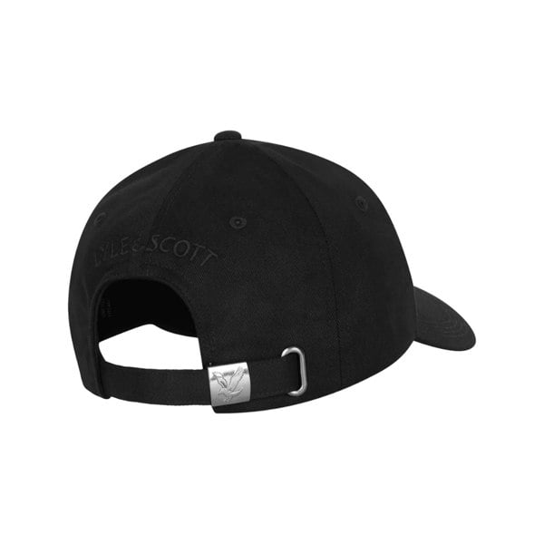 Lyle & Scott Mens Heavy Twill Baseball Cap - Jet Black